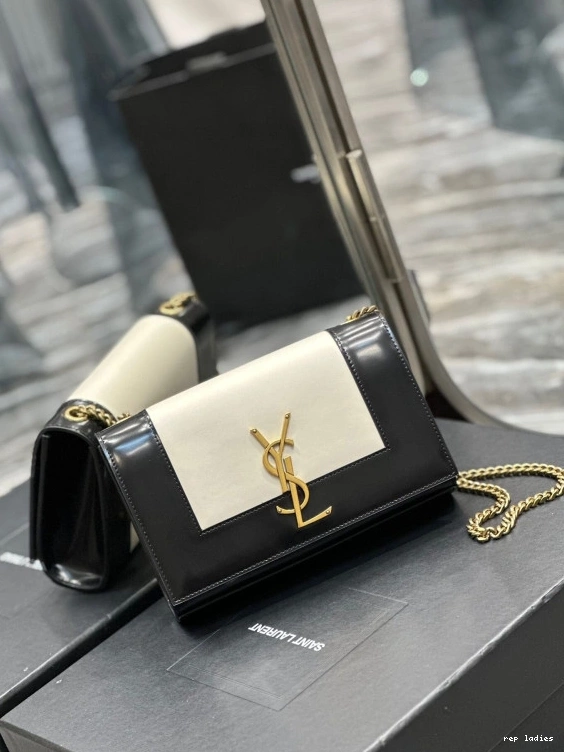 Rep ladies REP shoulder Kate bag leather small two-tone YSL 0713